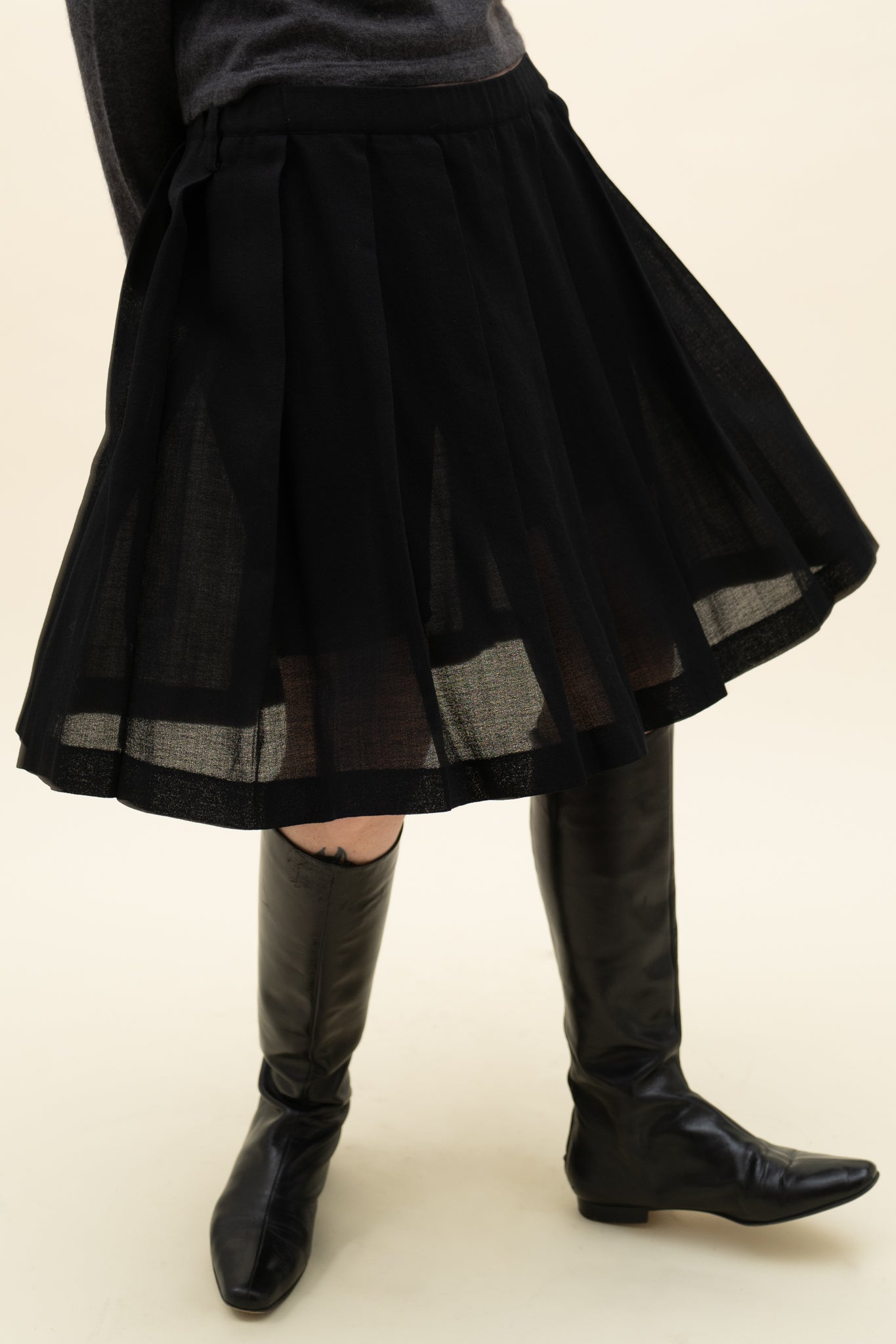 TRICOT CDG 1992 PLEATED SKIRT