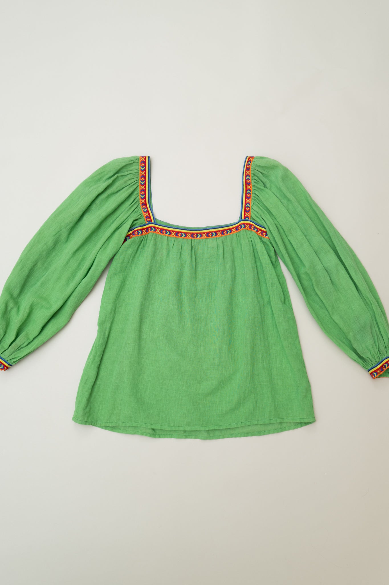 80S SAINT LAURENT LINEN TOP