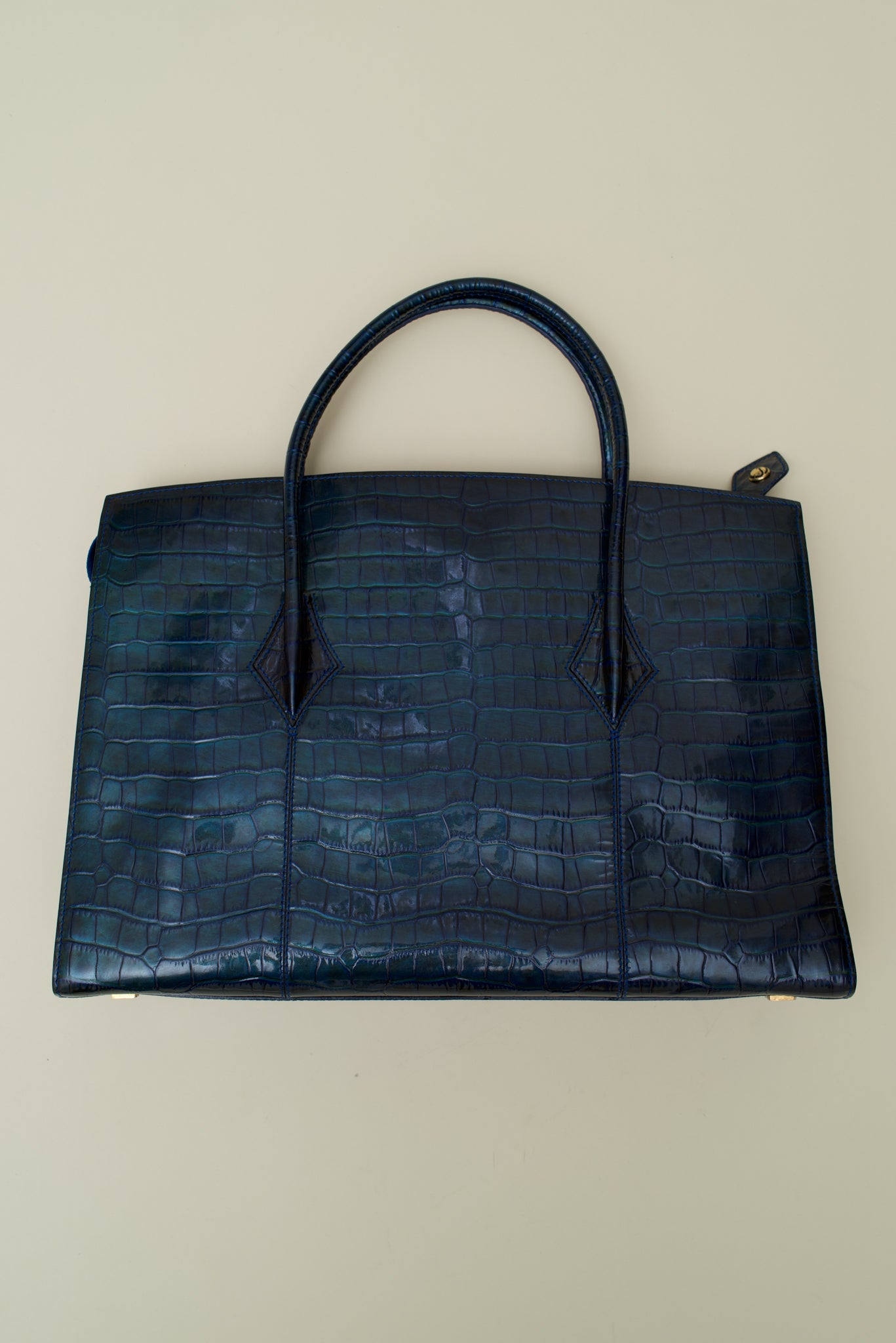 ST JOHN EMBOSSED LEATHER BAG