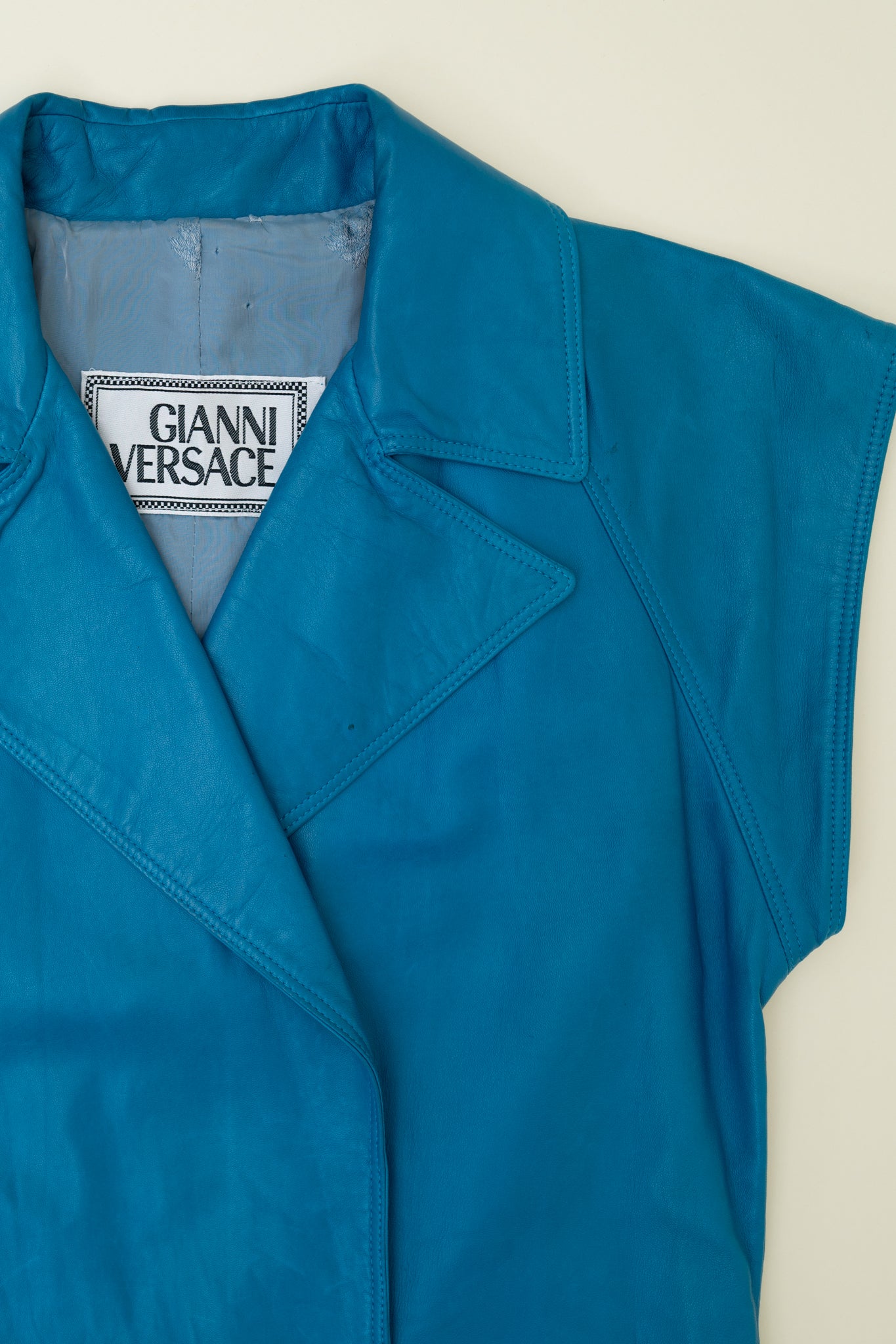 80s GIANNI VERSACE LEATHER VEST