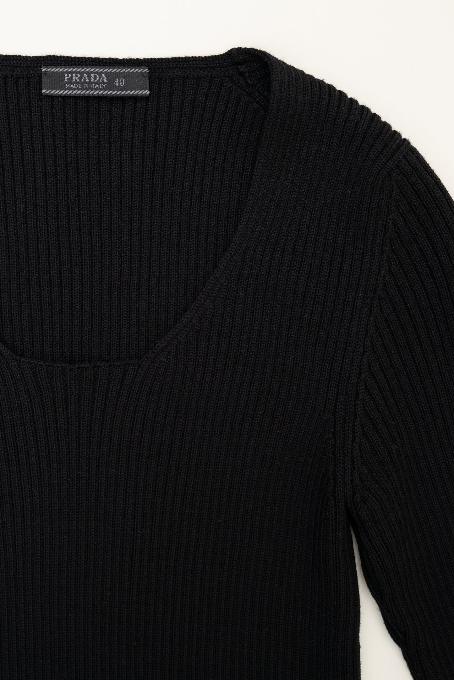 PRADA RIBBED KNIT TOP