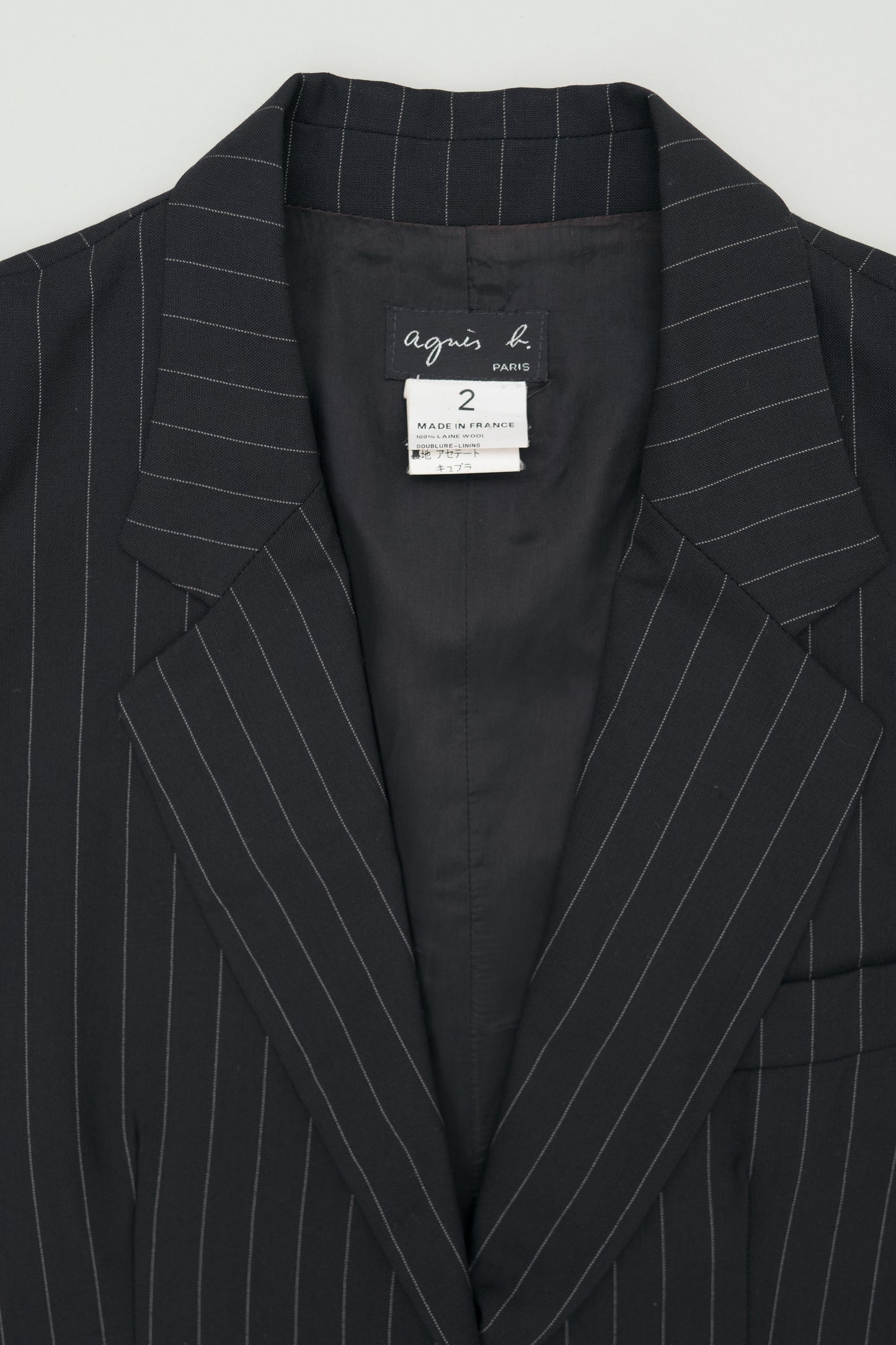 AGNES B. PINSTRIPE BLAZER