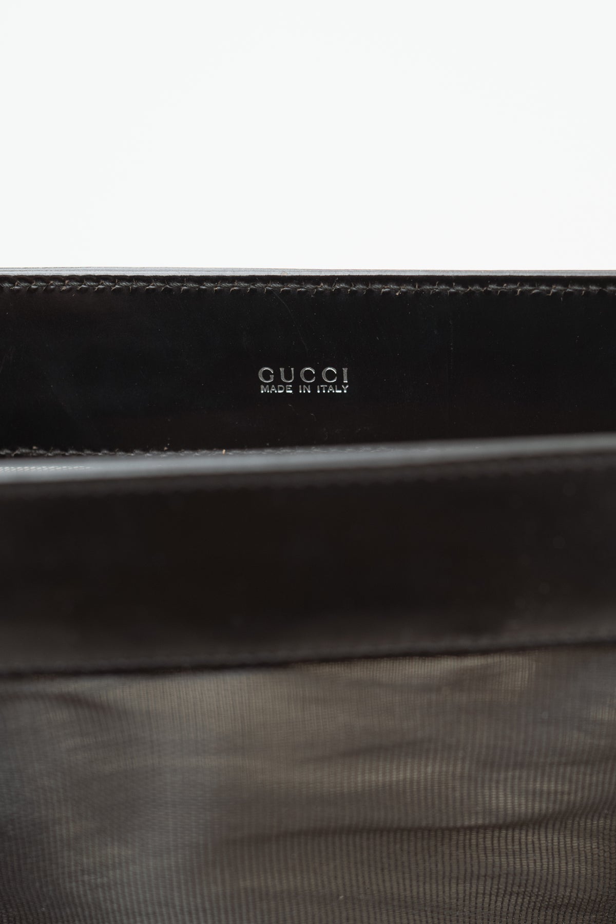 GUCCI MESH & LEATHER TOTE