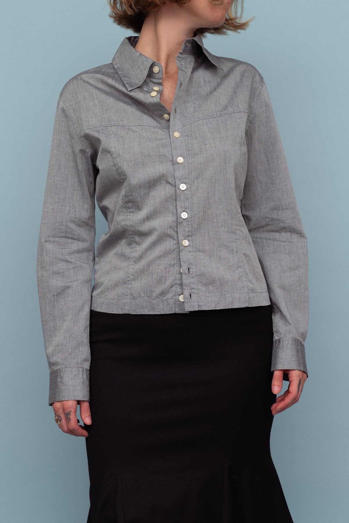 ISSEY MIYAKE BUTTON UP