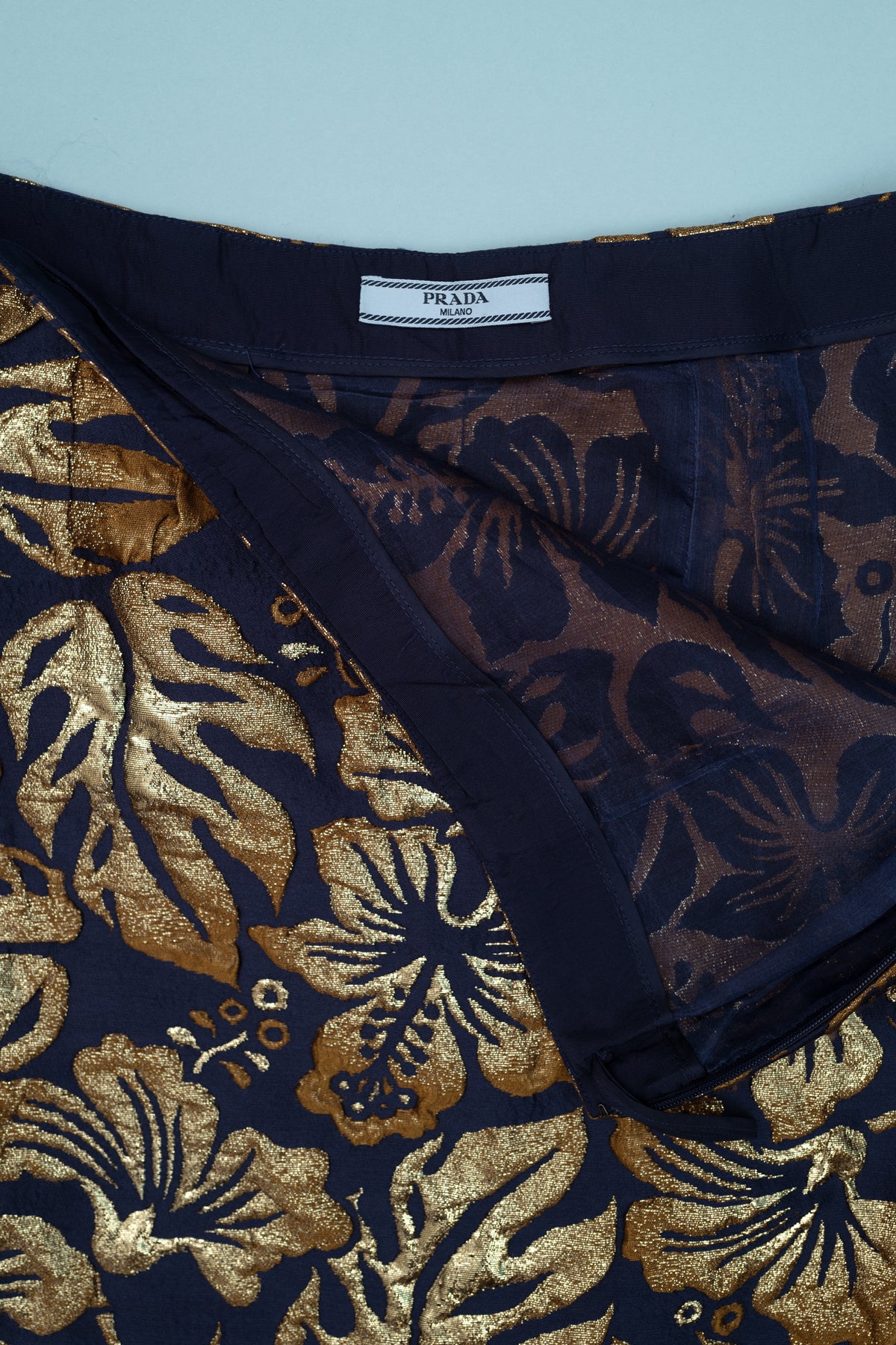PRADA LAMÉ SKIRT, 2016