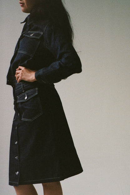 AGNES B. DENIM 2-PC SET
