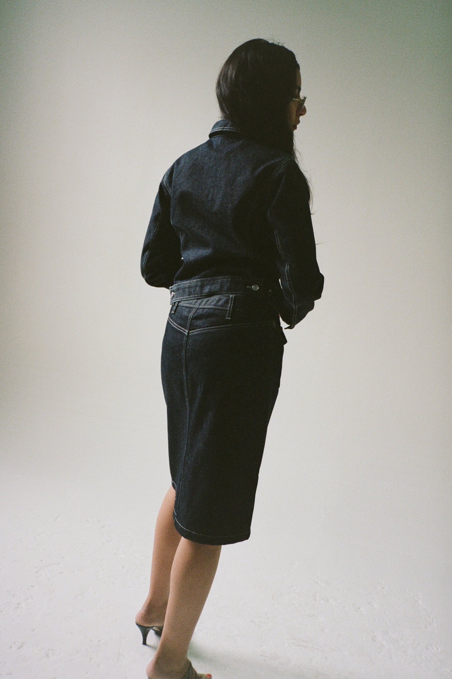 AGNES B. DENIM 2-PC SET