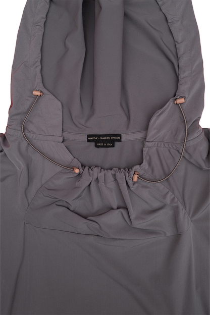 GIRBAUD STRETCH HOODED TOP
