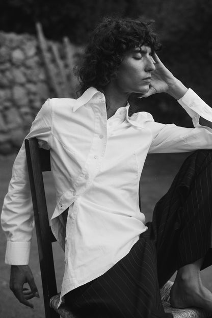 ALEXANDER MCQUEEN 1996 DIAGONAL BUTTON UP