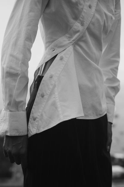 ALEXANDER MCQUEEN 1996 DIAGONAL BUTTON UP