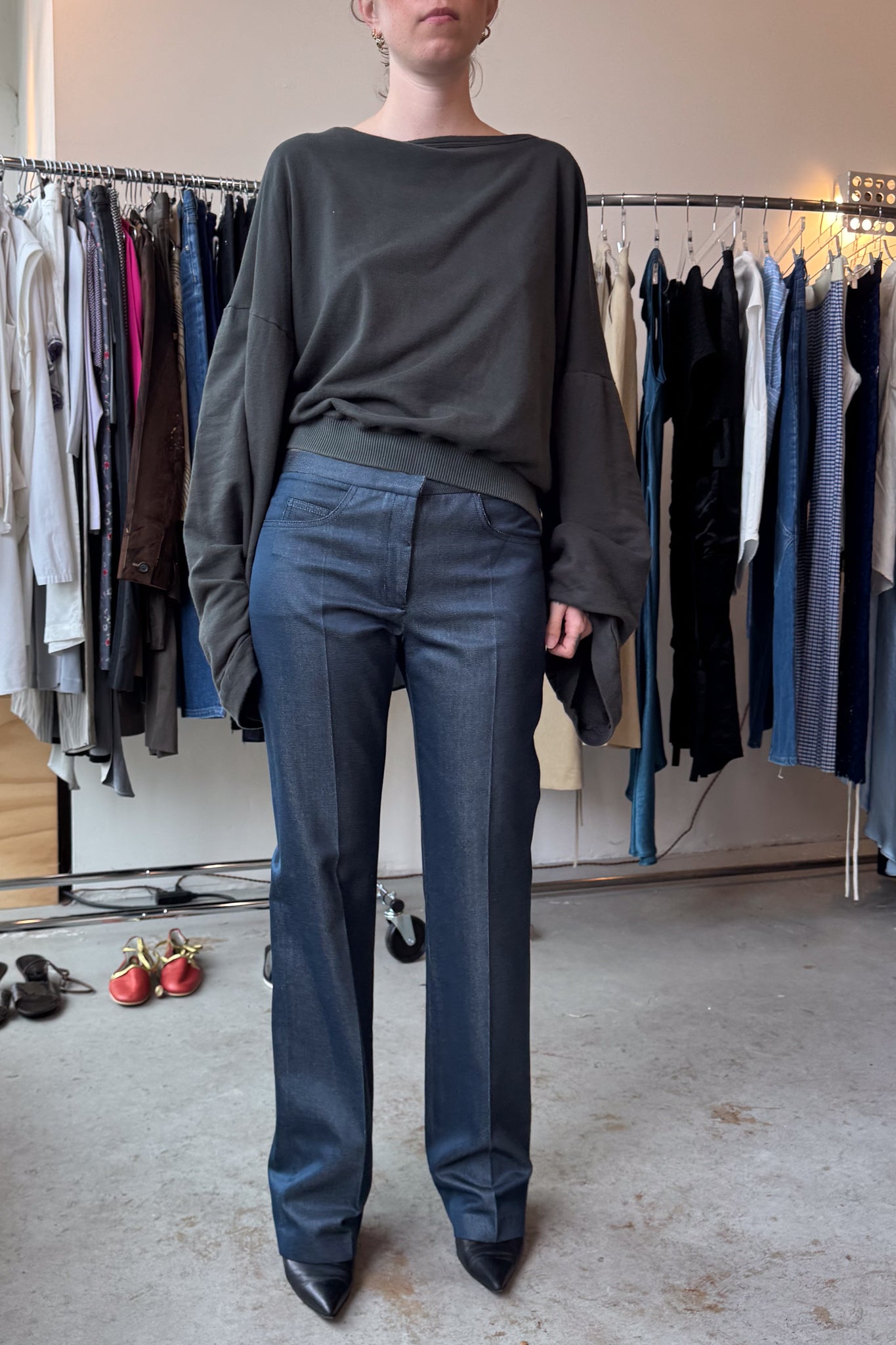 CHLOE FW 1999 TIGER POCKET JEANS