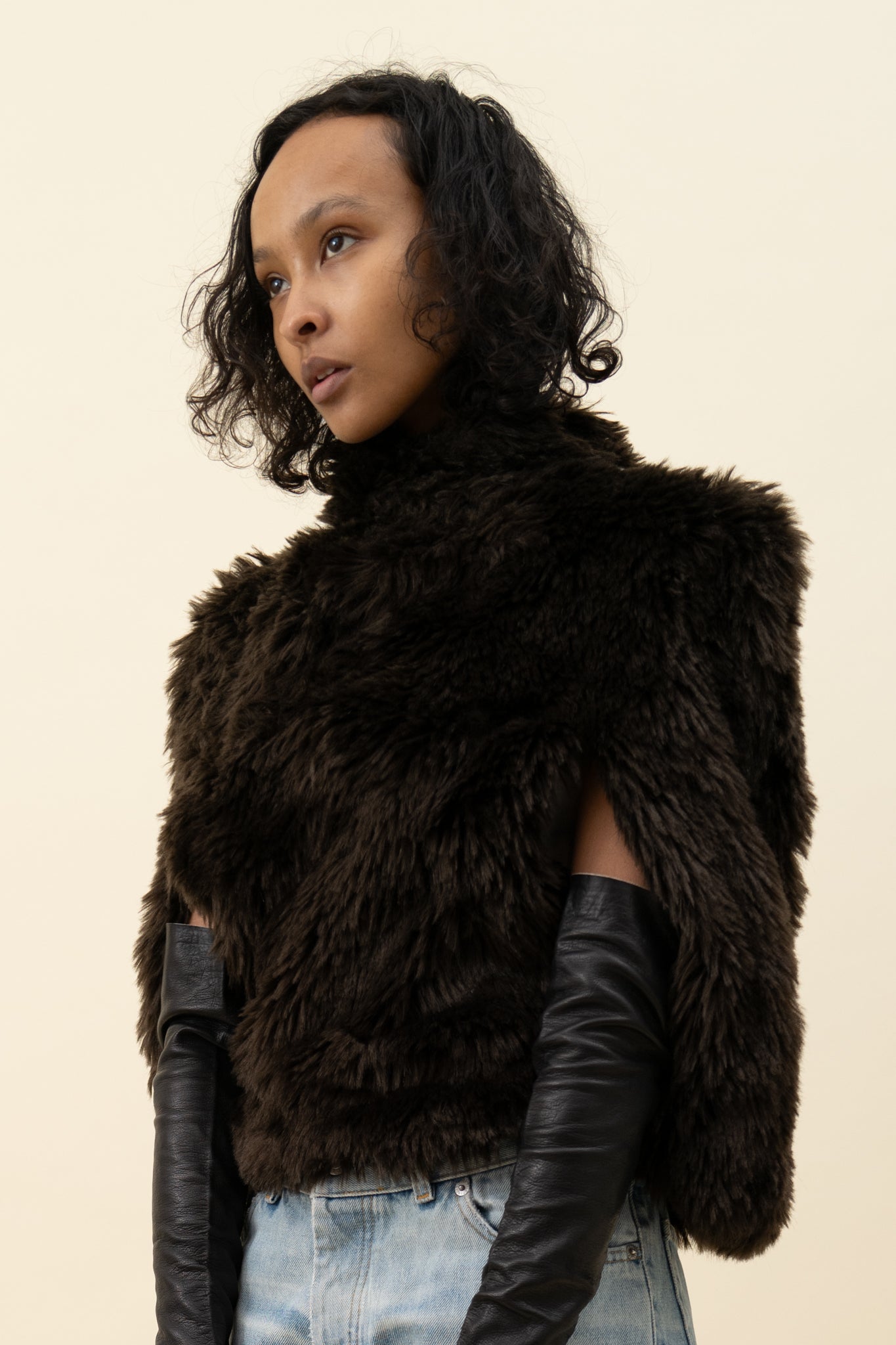 MARGIEAL 2011 FAUX FUR CAPE