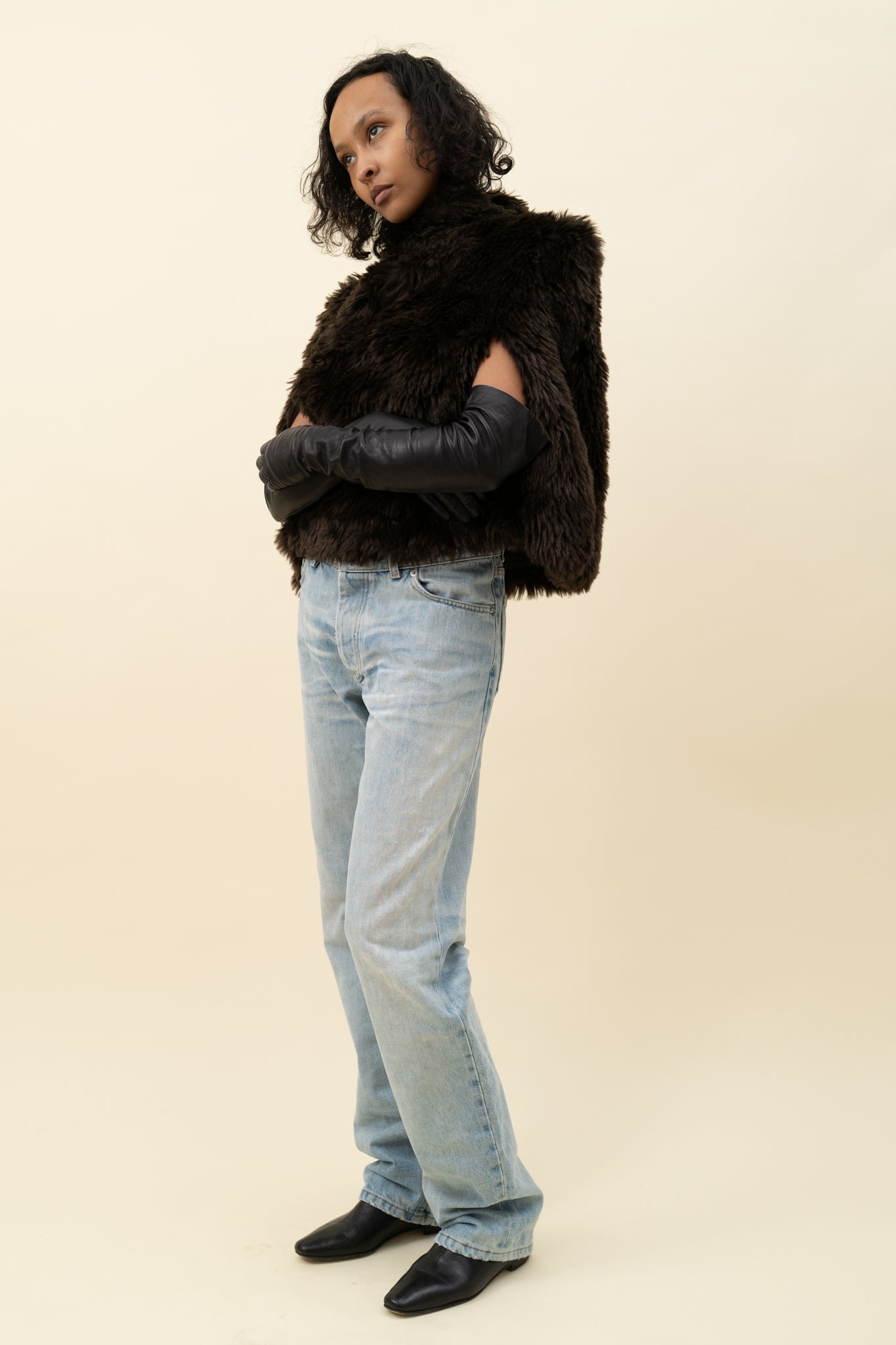 MARGIEAL 2011 FAUX FUR CAPE