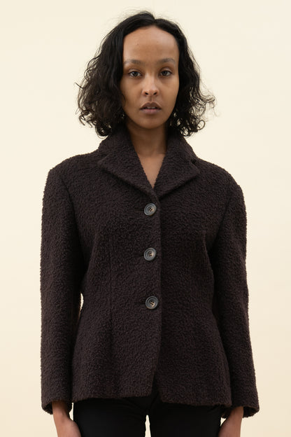 90s DRIES VAN NOTEN BOUCLE BLAZER