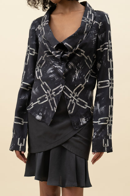 VIKTOR & ROLF CHAIN PRINT TOP