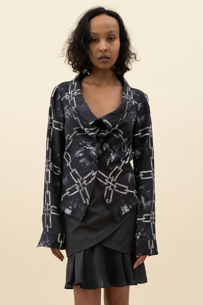 VIKTOR & ROLF CHAIN PRINT TOP