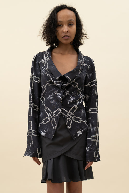 VIKTOR & ROLF CHAIN PRINT TOP