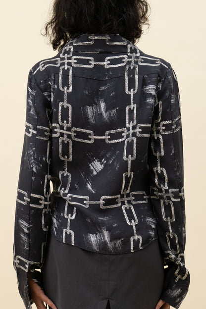 VIKTOR & ROLF CHAIN PRINT TOP