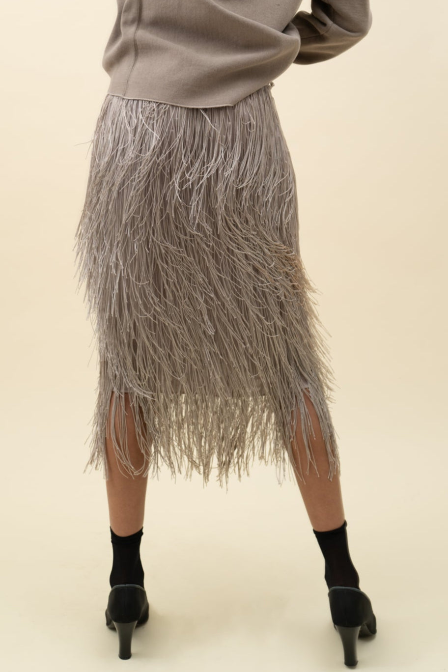 EMPORIO ARMANI FRINGE SKIRT