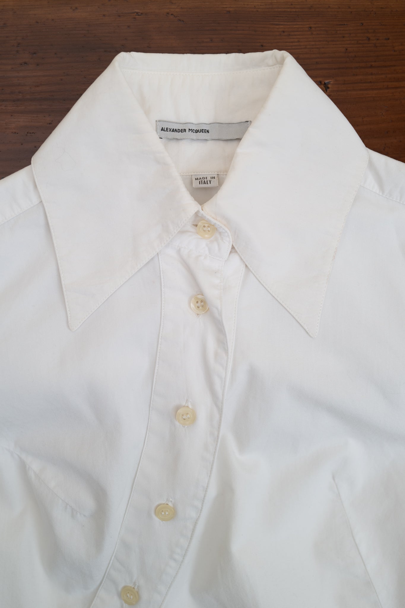 ALEXANDER MCQUEEN 1996 DIAGONAL BUTTON UP