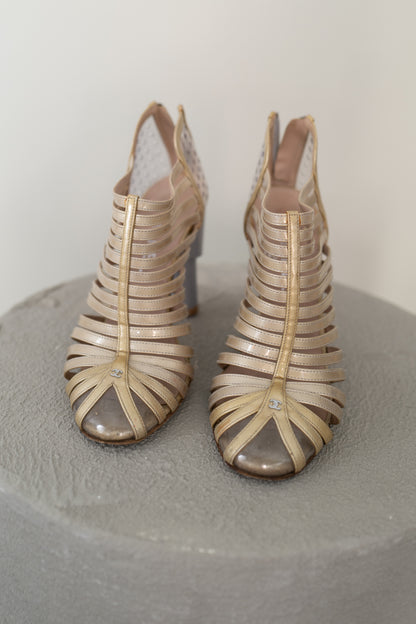 CHANEL CAGE HEELS