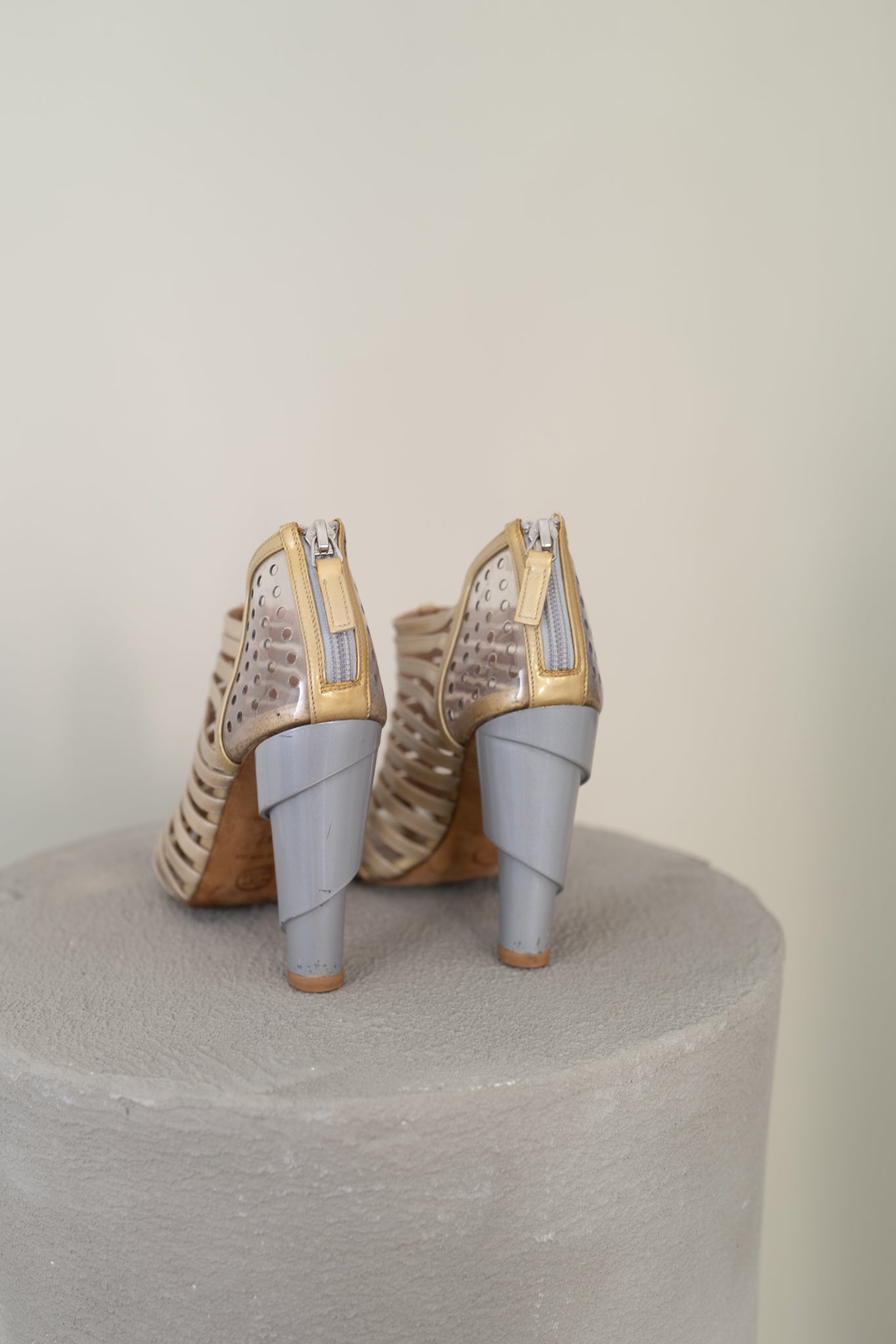 CHANEL CAGE HEELS