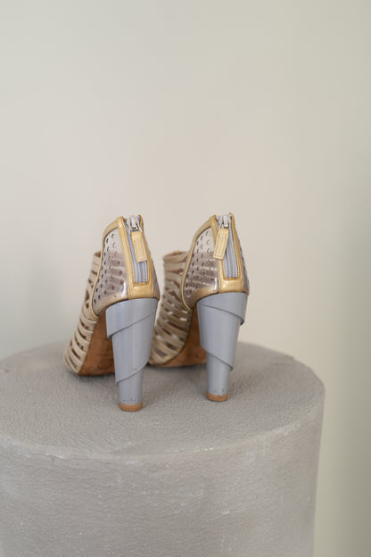 CHANEL CAGE HEELS