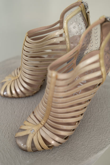 CHANEL CAGE HEELS