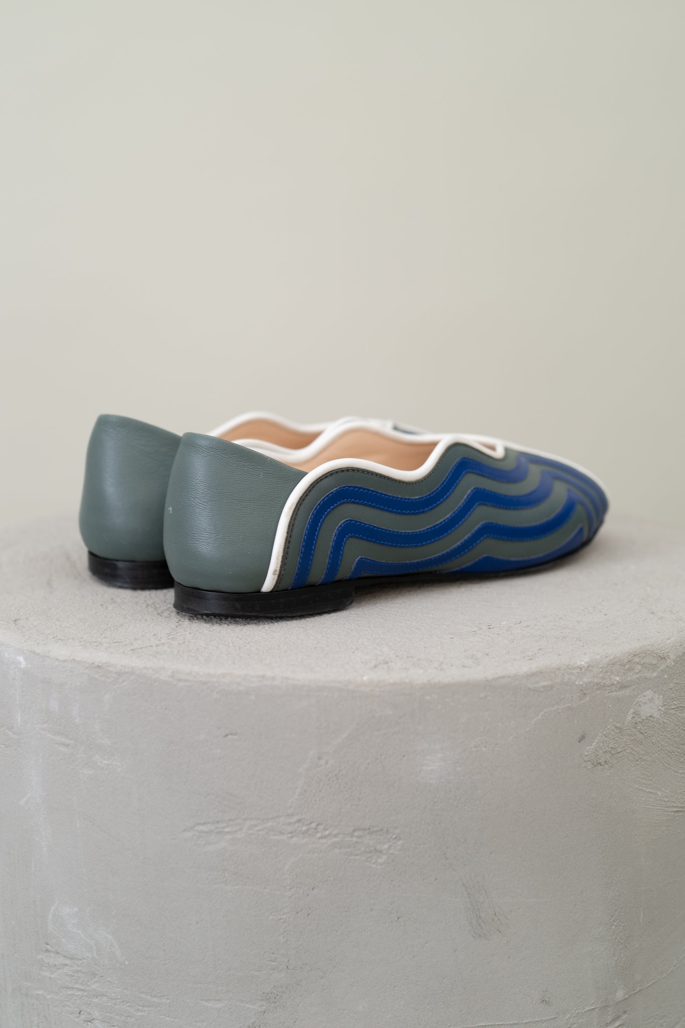 FENDI PEEP TOE FLATS