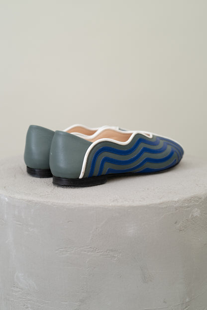 FENDI PEEP TOE FLATS