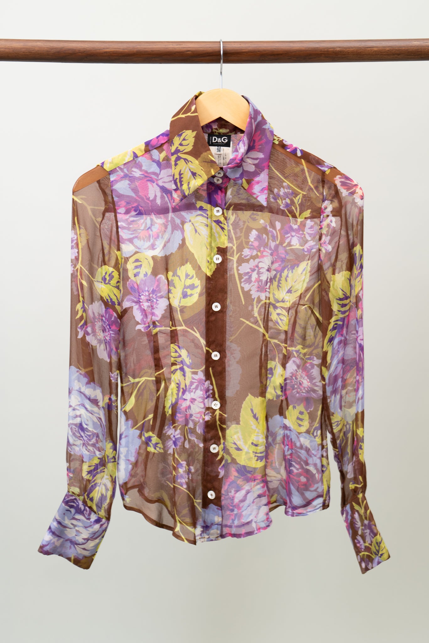 D&G SILK BUTTON UP