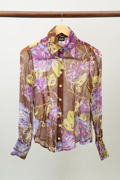 D&G SILK BUTTON UP
