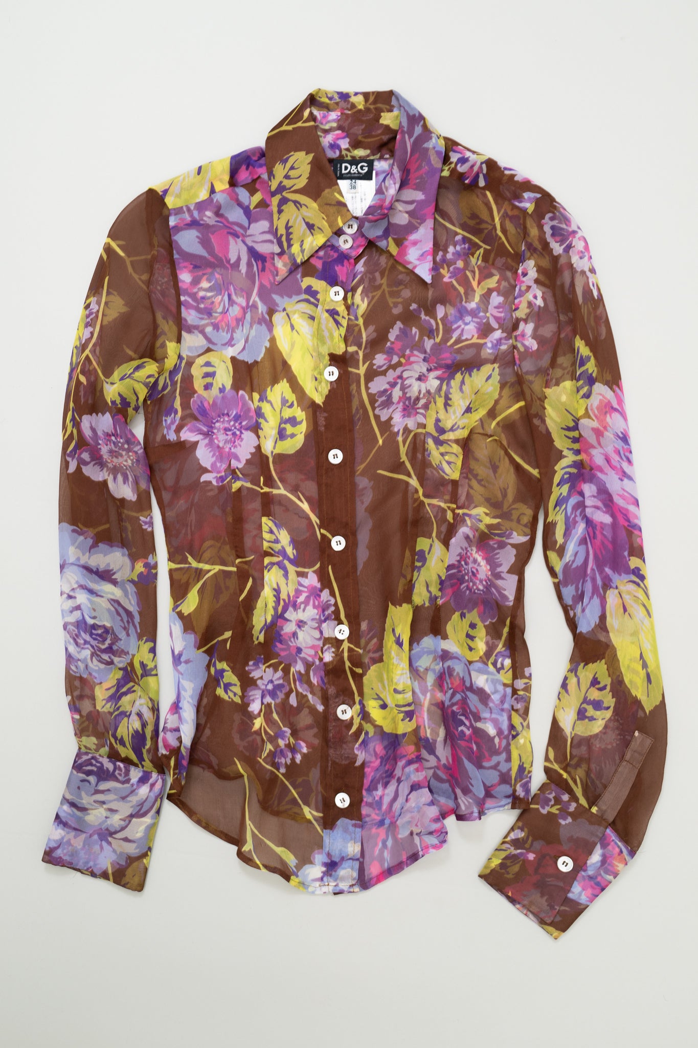 D&G SILK BUTTON UP