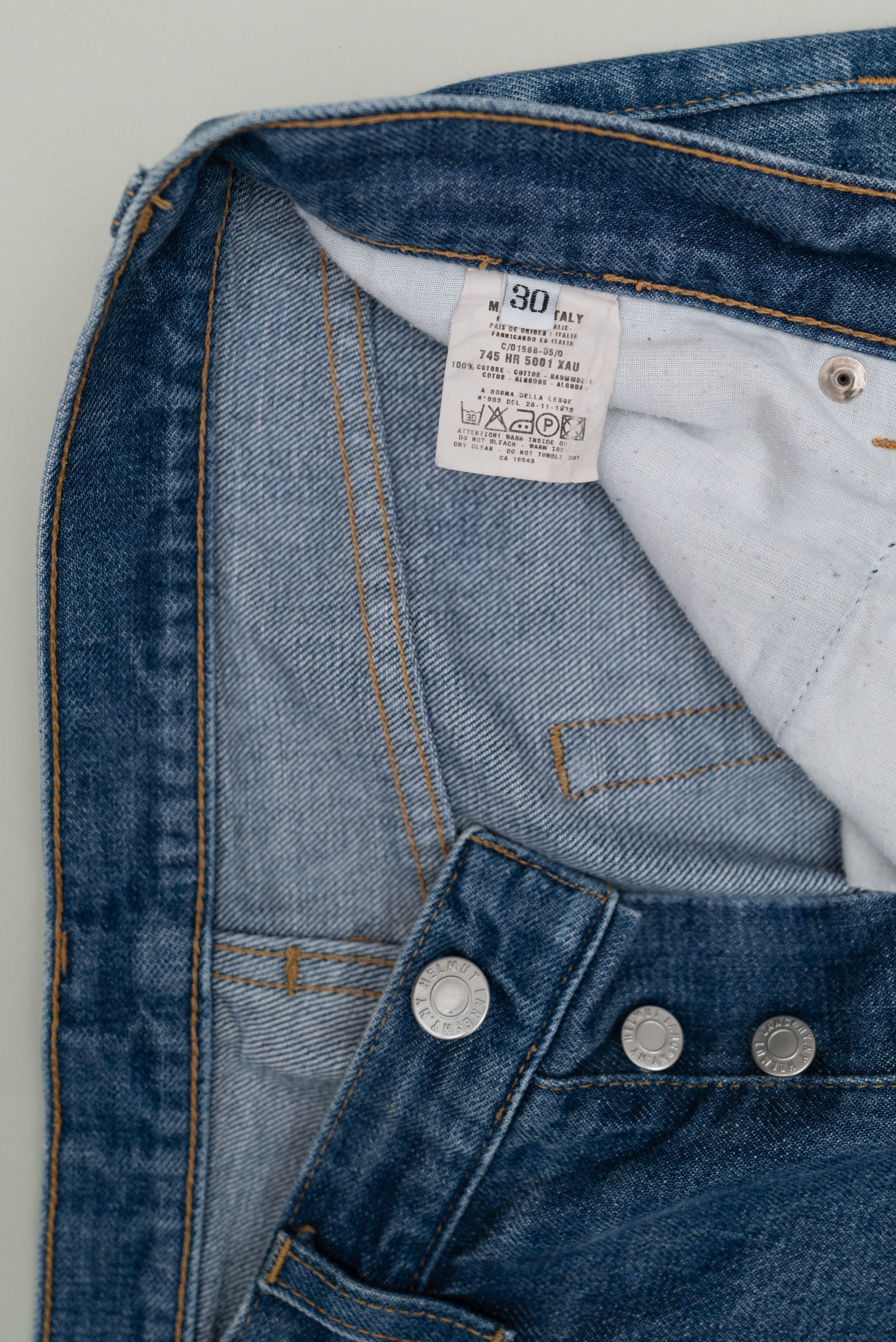 HELMUT LANG ITALIAN FIT JEANS
