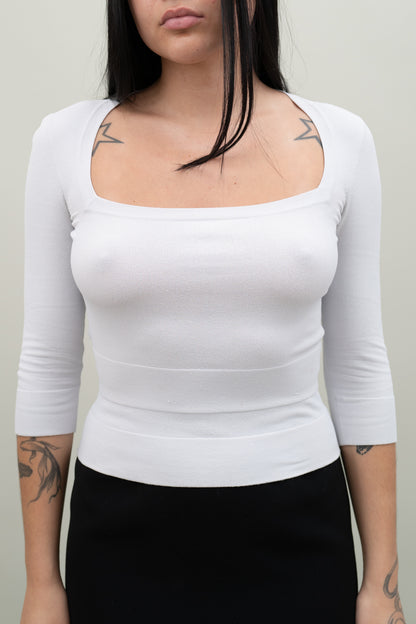 ALAIA 3/4 SLEEVE KNIT