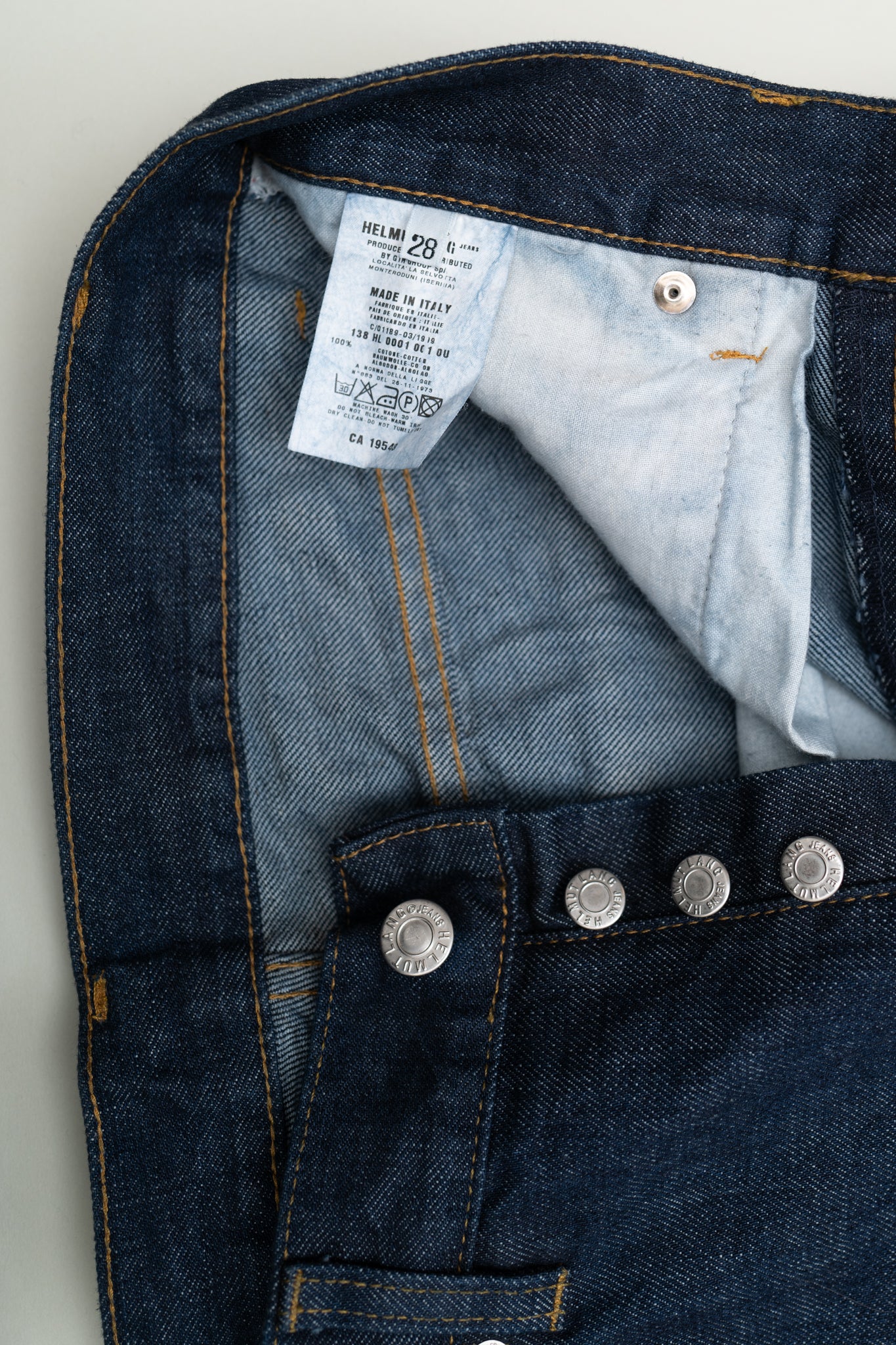 HELMUT LANG 1999 RAW DENIM