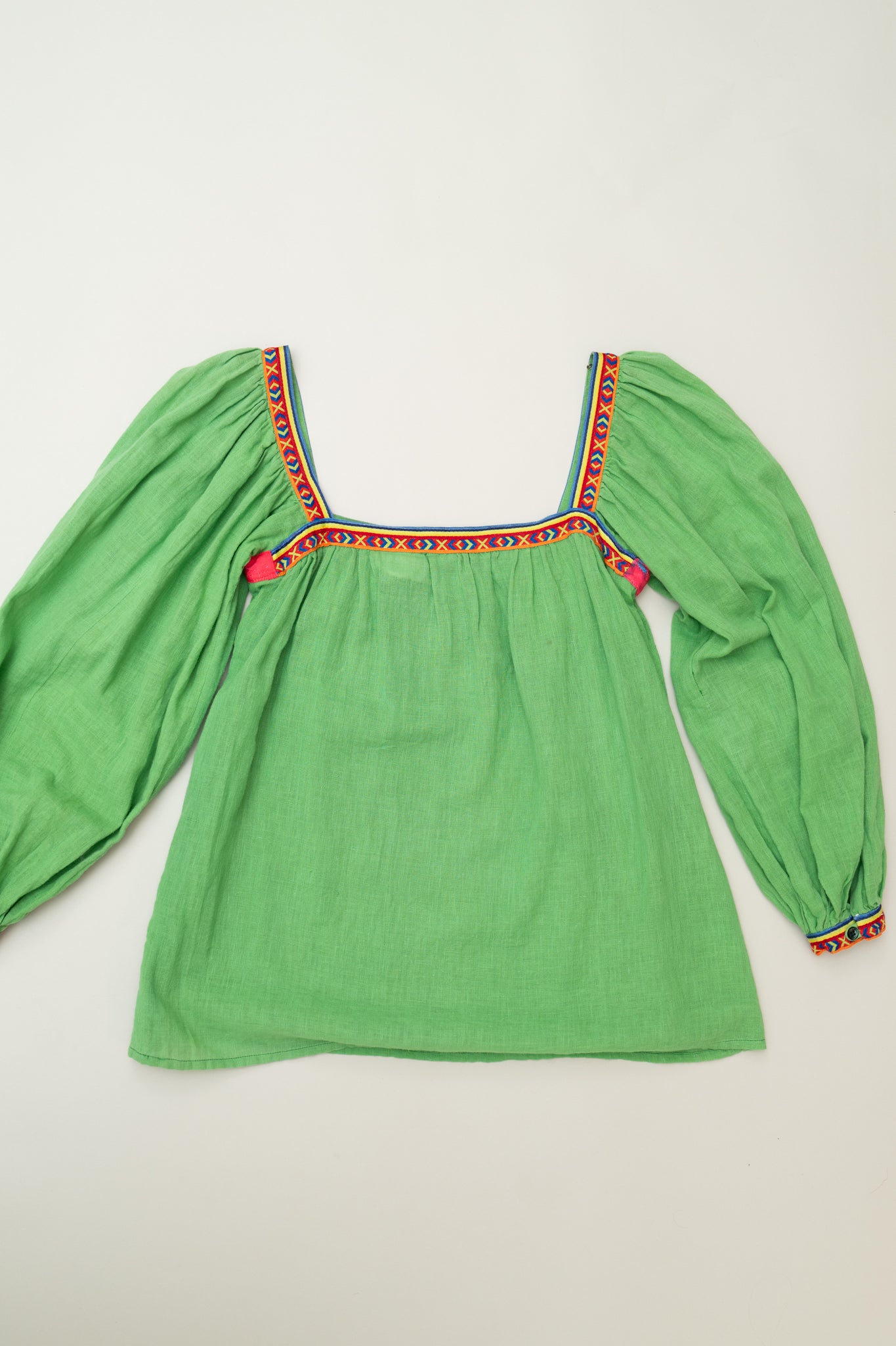 80S SAINT LAURENT LINEN TOP