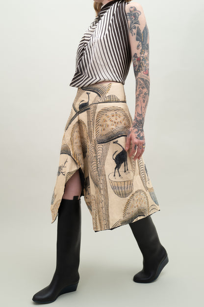 LEMAIRE FW 2020 DOUBLE FLAP SKIRT
