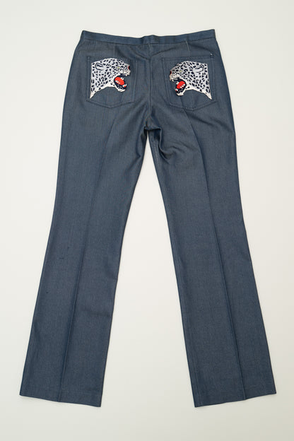 CHLOE FW 1999 TIGER POCKET JEANS