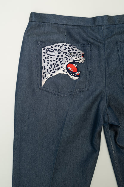 CHLOE FW 1999 TIGER POCKET JEANS