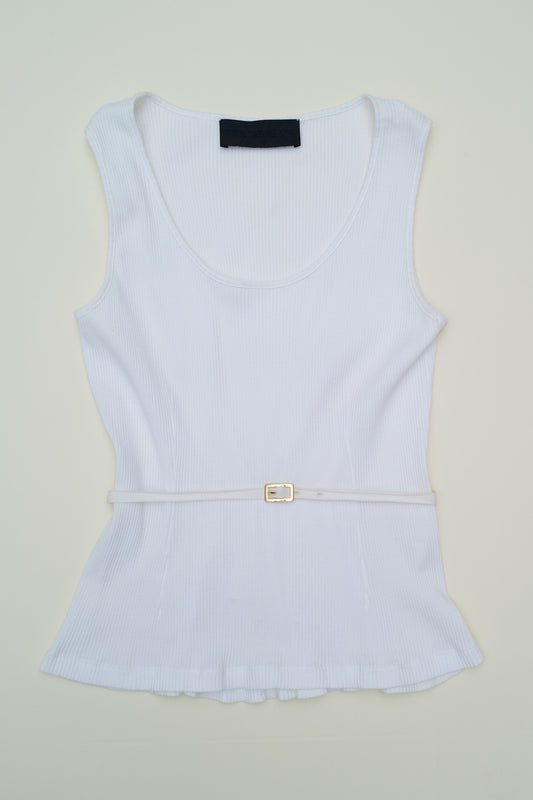 DIRK VAN SAENE BELTED TANK