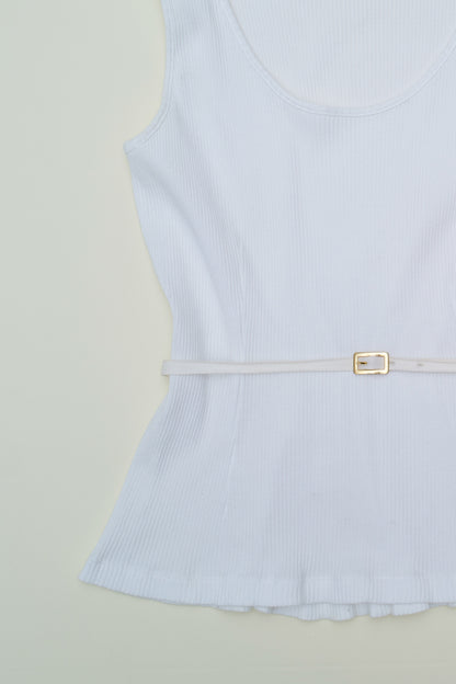 DIRK VAN SAENE BELTED TANK