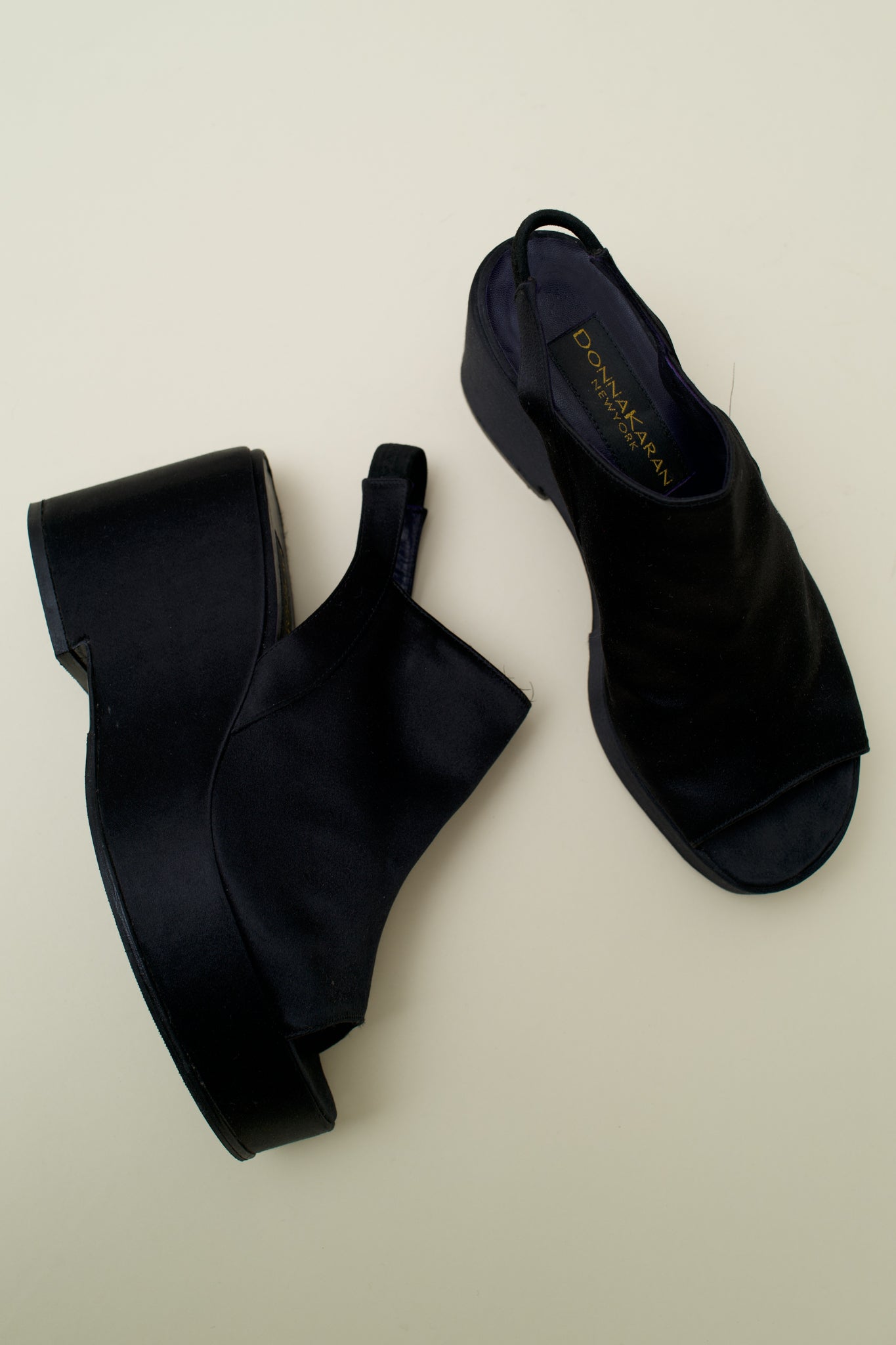 DONNA KARAN WEDGE SANDALS