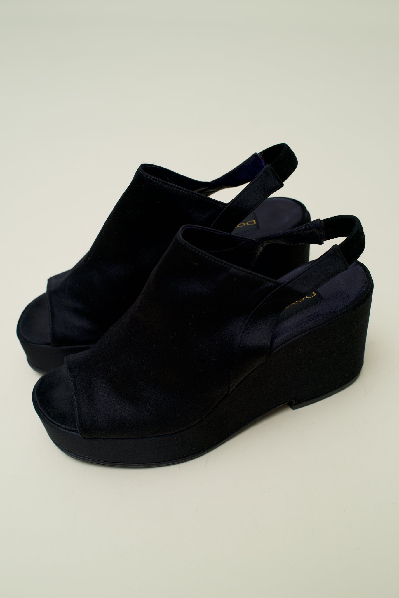 DONNA KARAN WEDGE SANDALS