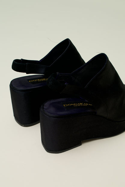 DONNA KARAN WEDGE SANDALS