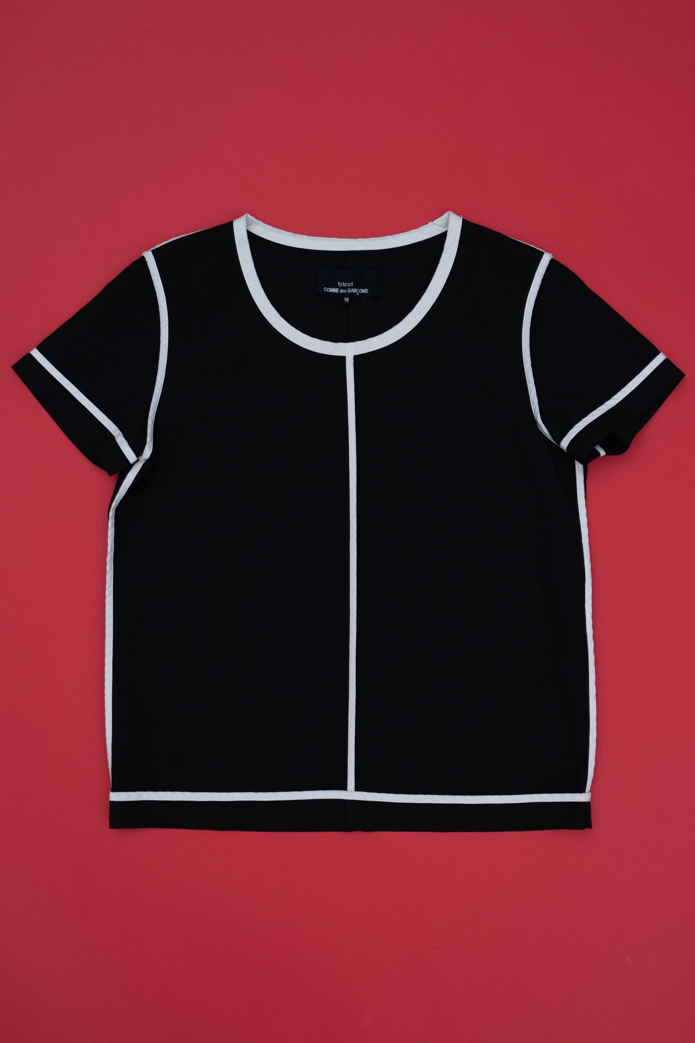 TRICOT CDG CONTRAST TOP