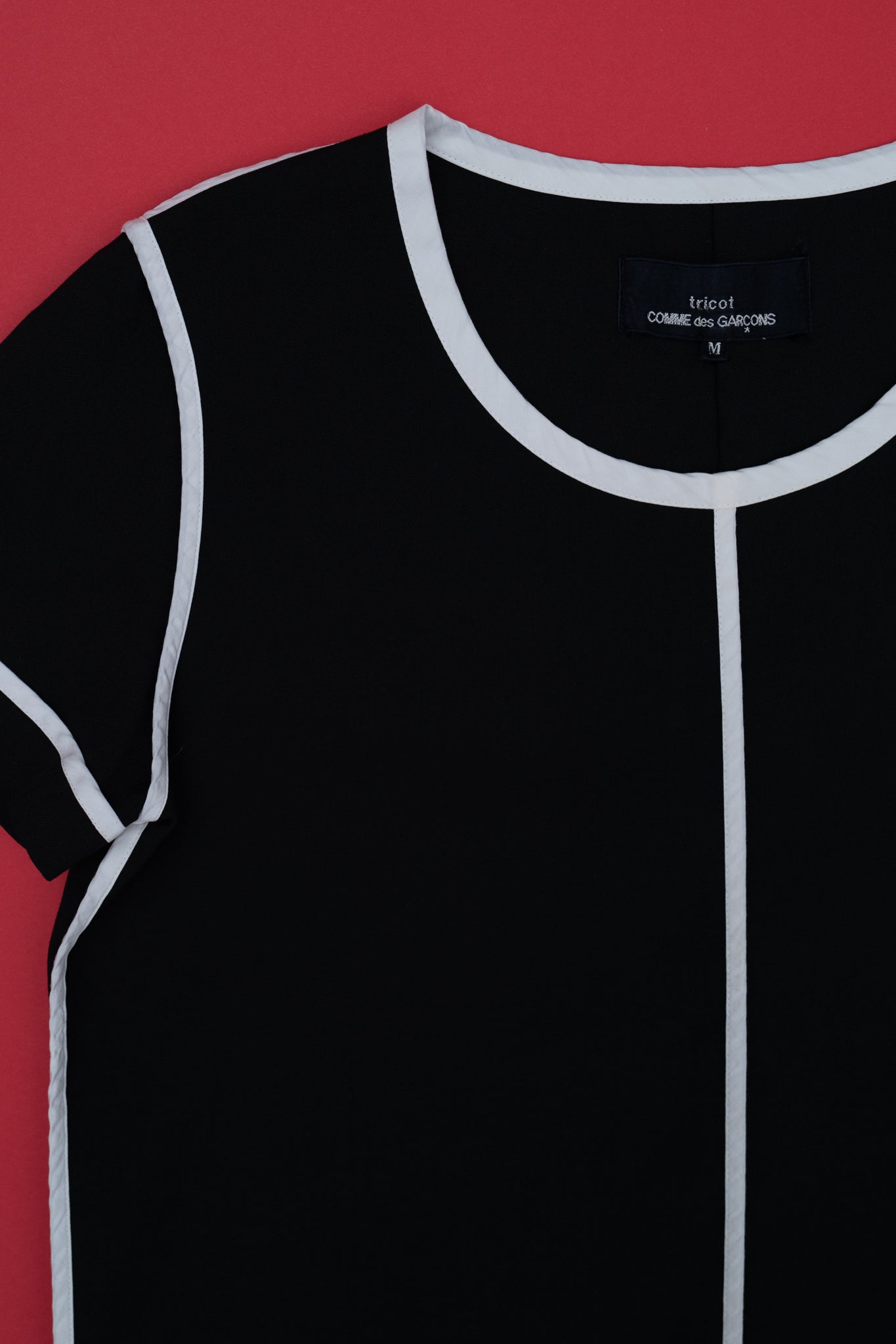 TRICOT CDG CONTRAST TOP