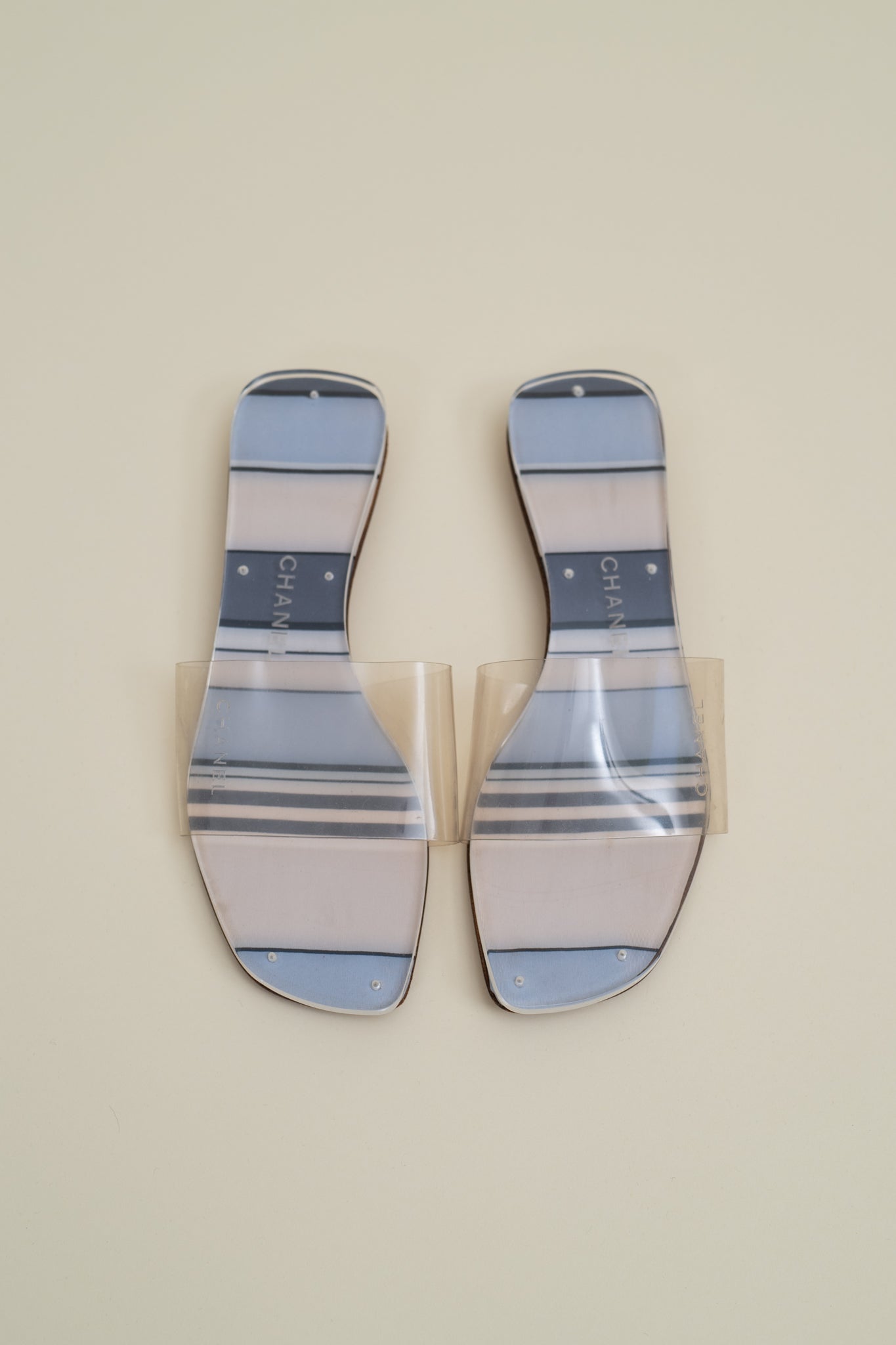 CHANEL CRUISE 2000 PVC SLIDES