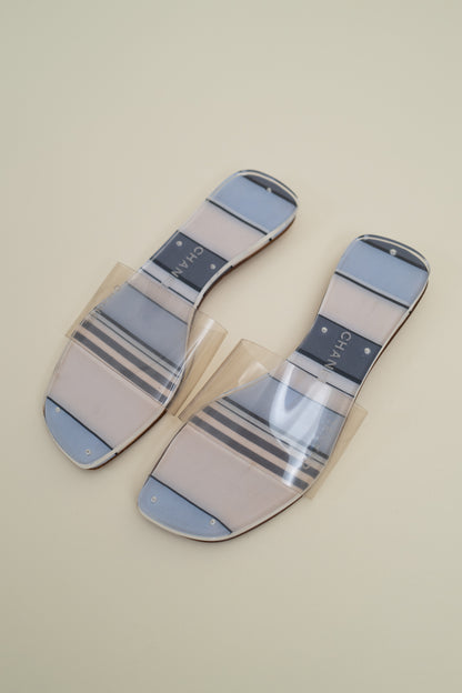 CHANEL CRUISE 2000 PVC SLIDES