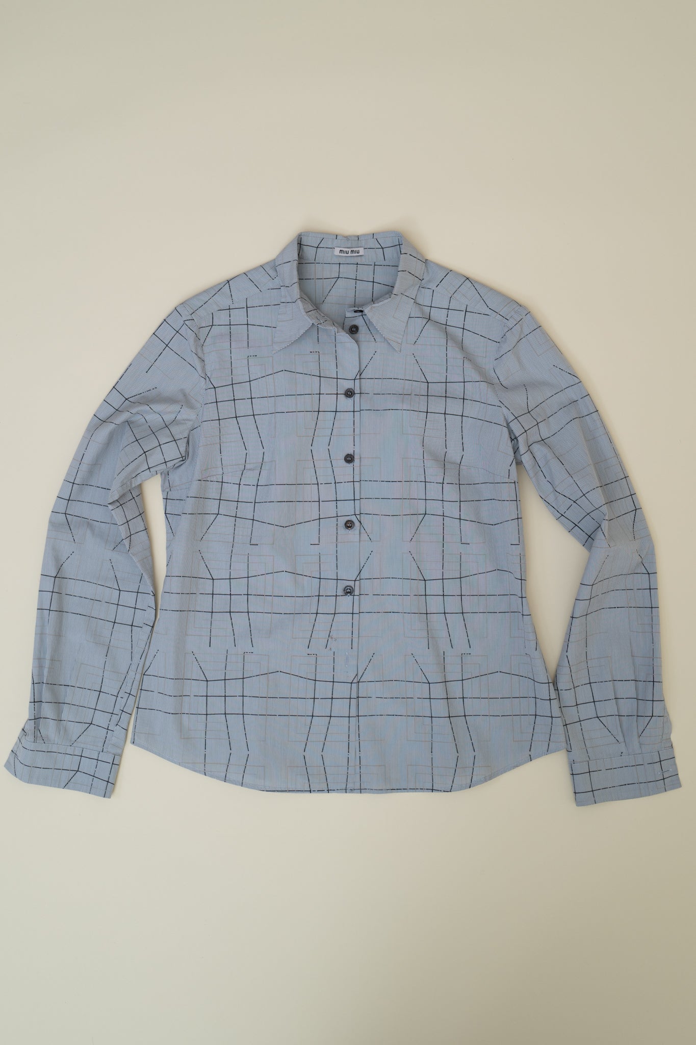 MIU MIU PRINTED BUTTON UP